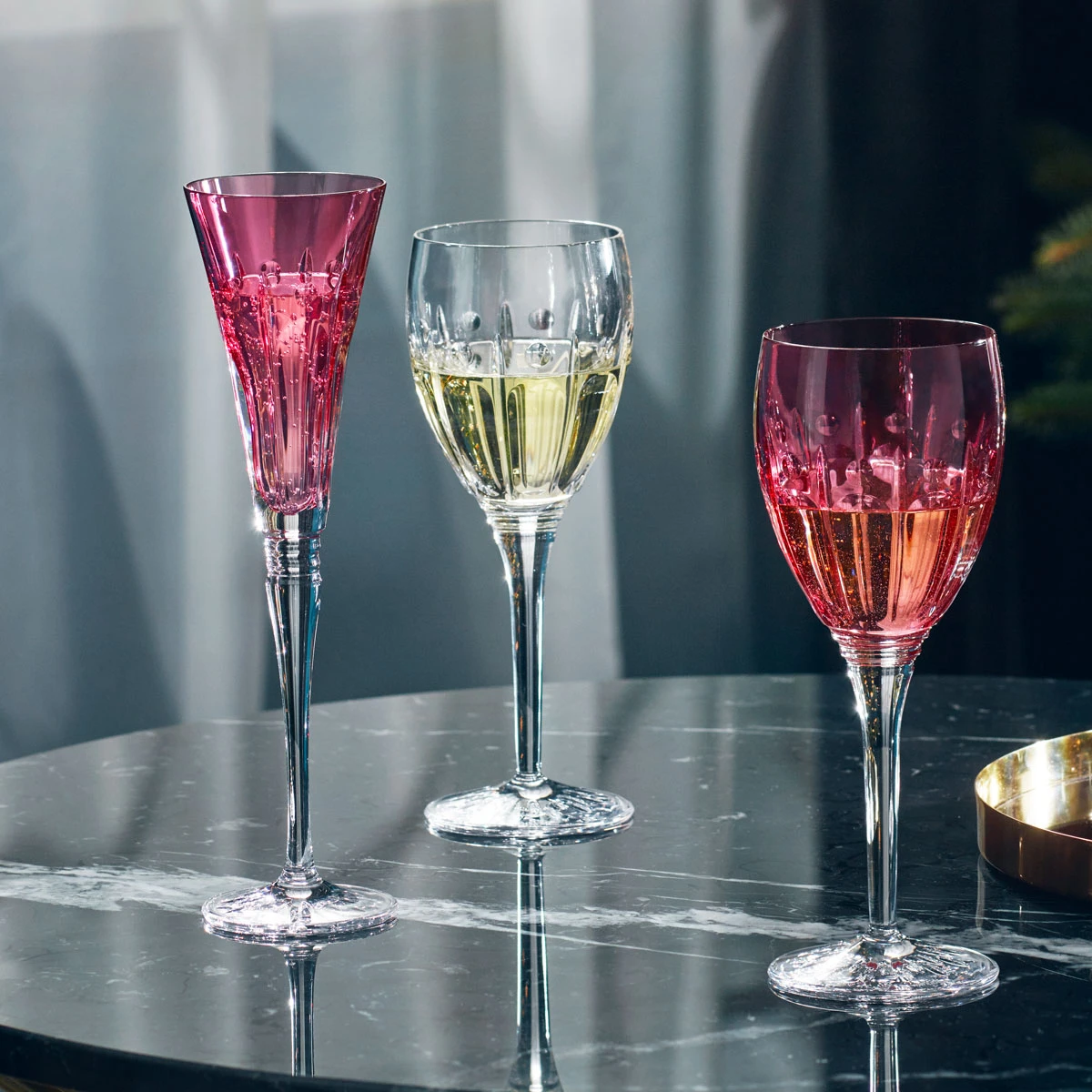 Waterford Crystal 2022 Winter Wonders, Winter Rose Flute, Rose Single 2 Waterford Crystal 2022 Winter Wonders, Winter Rose Flute, Rose Single - Image 2