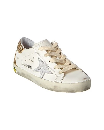 Golden Goose Superstar Leather & Glitter Sneaker Kids 1 Golden Goose Superstar Leather & Glitter Sneaker Kids
