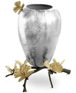 Butterfly Ginkgo Medium Vase