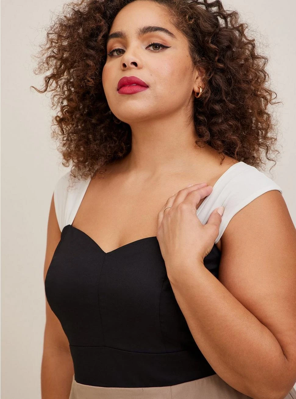 Disney Sleeping Beauty Swing Stretch Poplin Midi Dress 4 Disney Sleeping Beauty Swing Stretch Poplin Midi Dress - Image 4