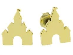 Disney Earrings - Castle - Gold