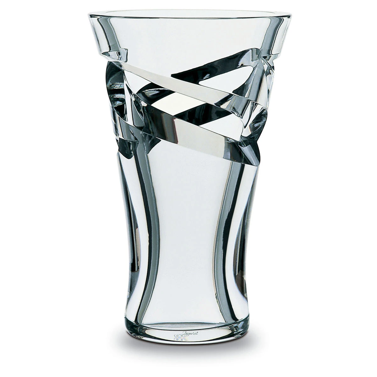 Baccarat Crystal, Tornado Large Crystal Vase 14 7/8" 1 Baccarat Crystal, Tornado Large Crystal Vase 14 7/8"