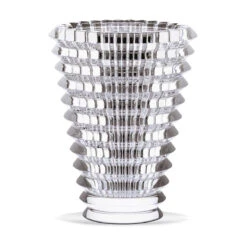 Baccarat Crystal, Eye Oval 9 1/4" Vase, Clear