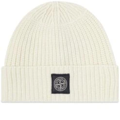 Stone Island Wool Patch Beanie Hat