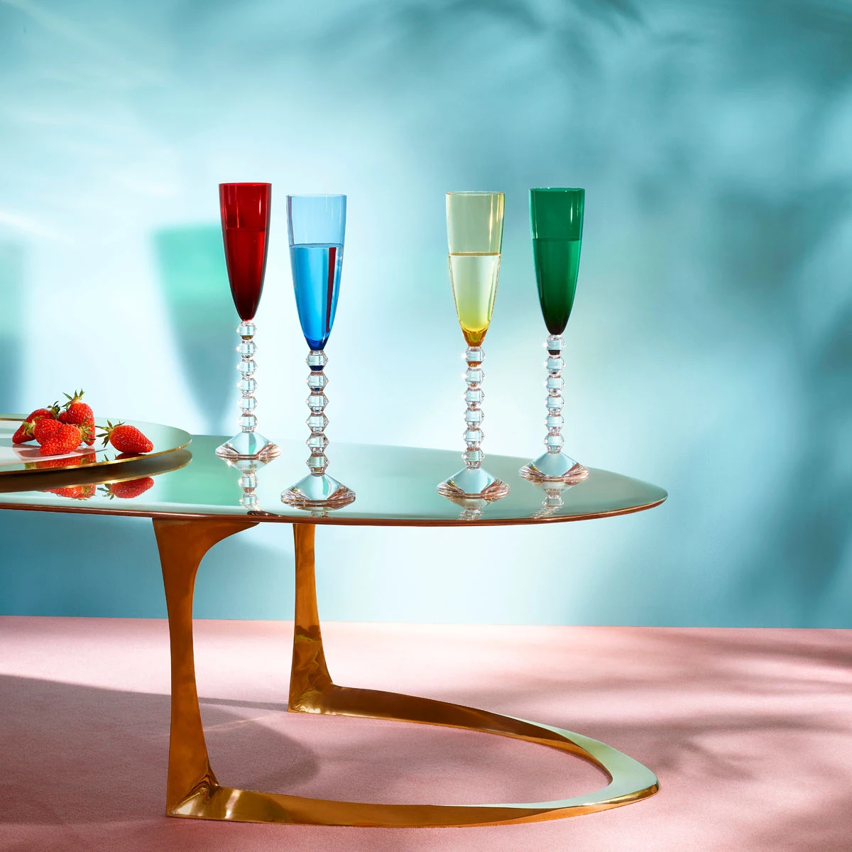 Baccarat Vega Flutissimo Toasting Flutes Set Of Four 2 Baccarat Vega Flutissimo Toasting Flutes Set Of Four - Image 2