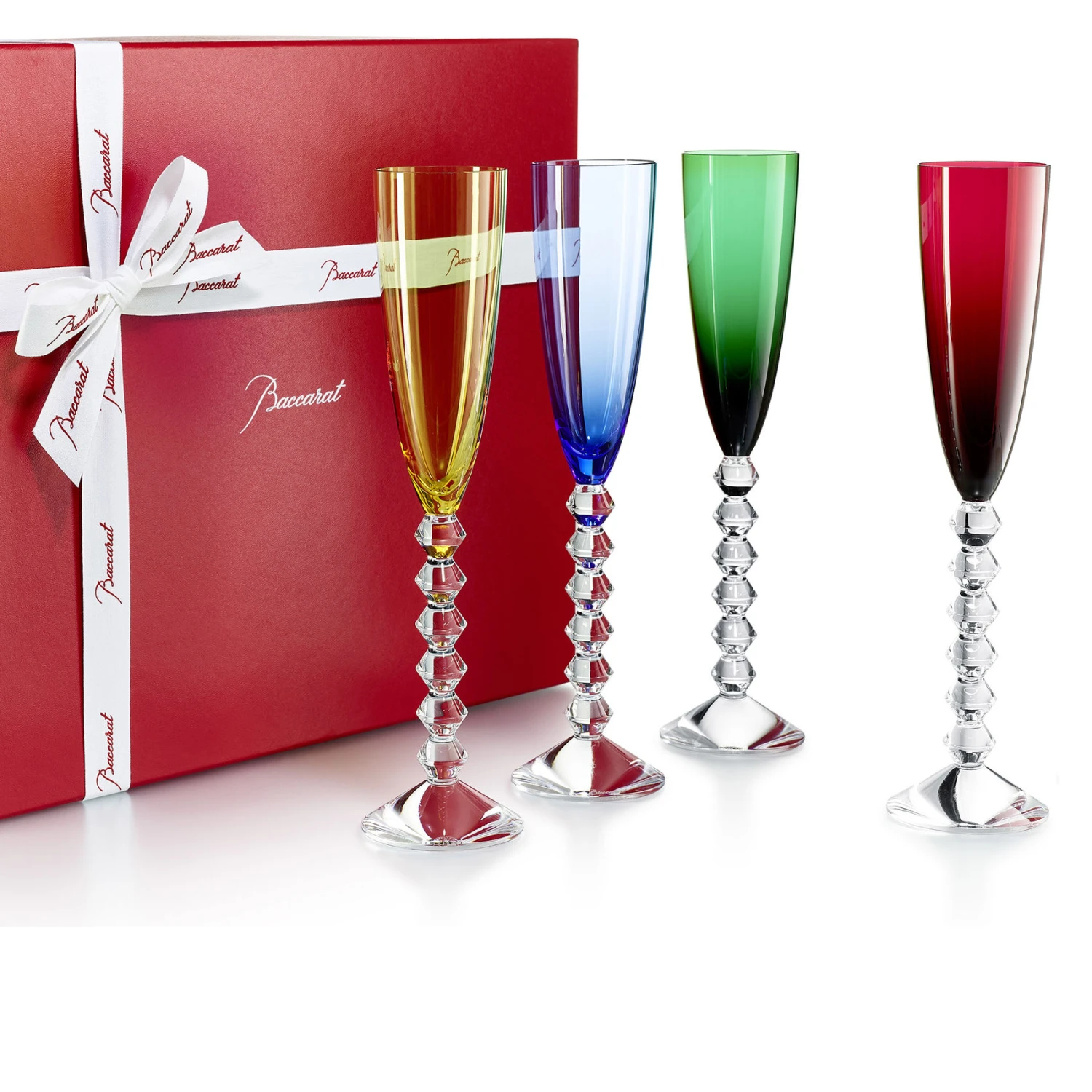 Baccarat Vega Flutissimo Toasting Flutes Set Of Four 3 Baccarat Vega Flutissimo Toasting Flutes Set Of Four - Image 3
