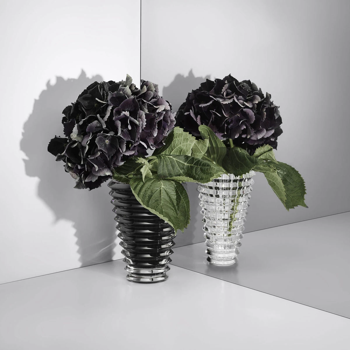 Baccarat Eye Vase Round 6" Black 2 Baccarat Eye Vase Round 6" Black - Image 2