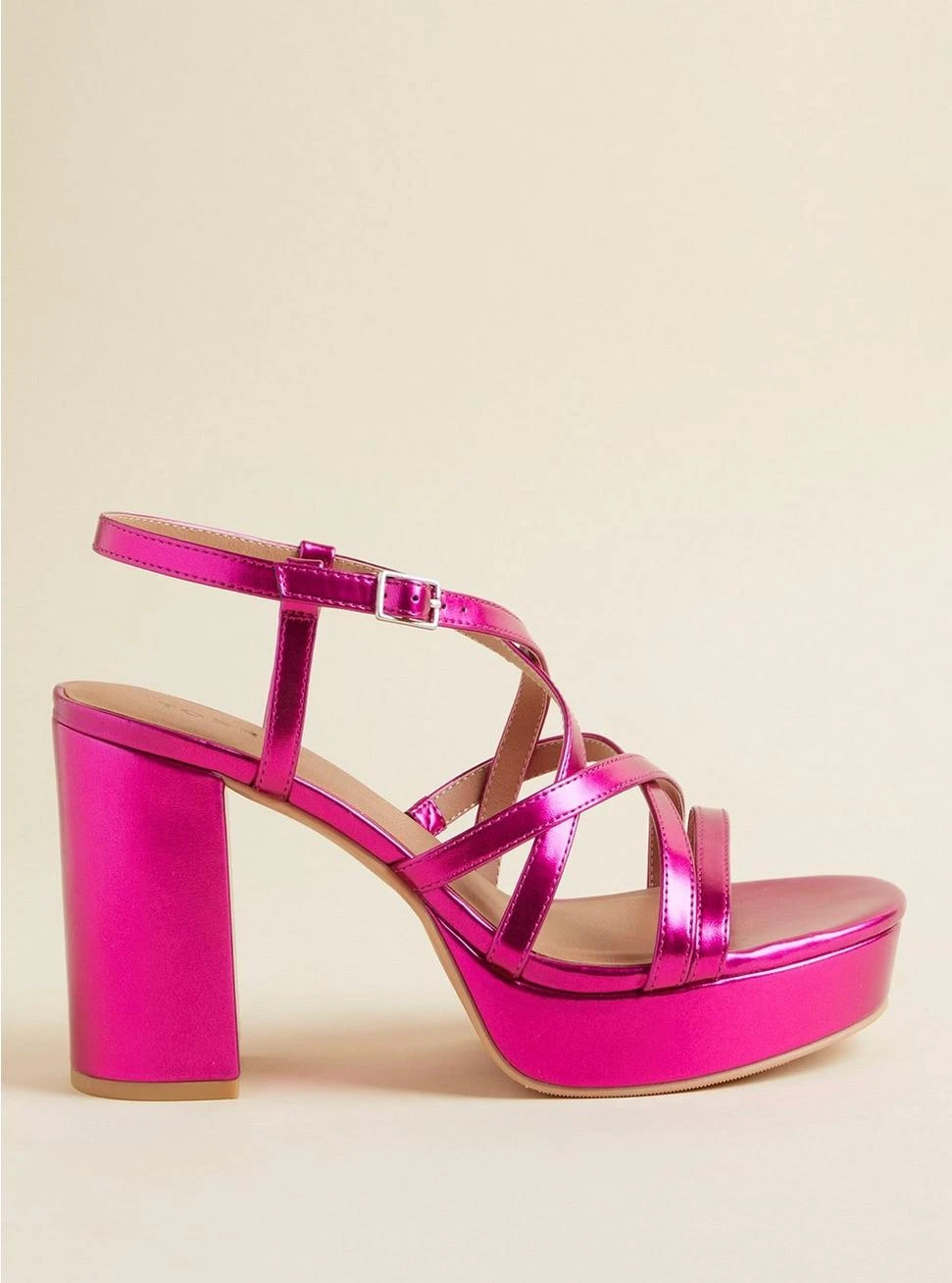 Strappy Platform Heeled Sandal (WW) 2 Strappy Platform Heeled Sandal (WW) - Image 2