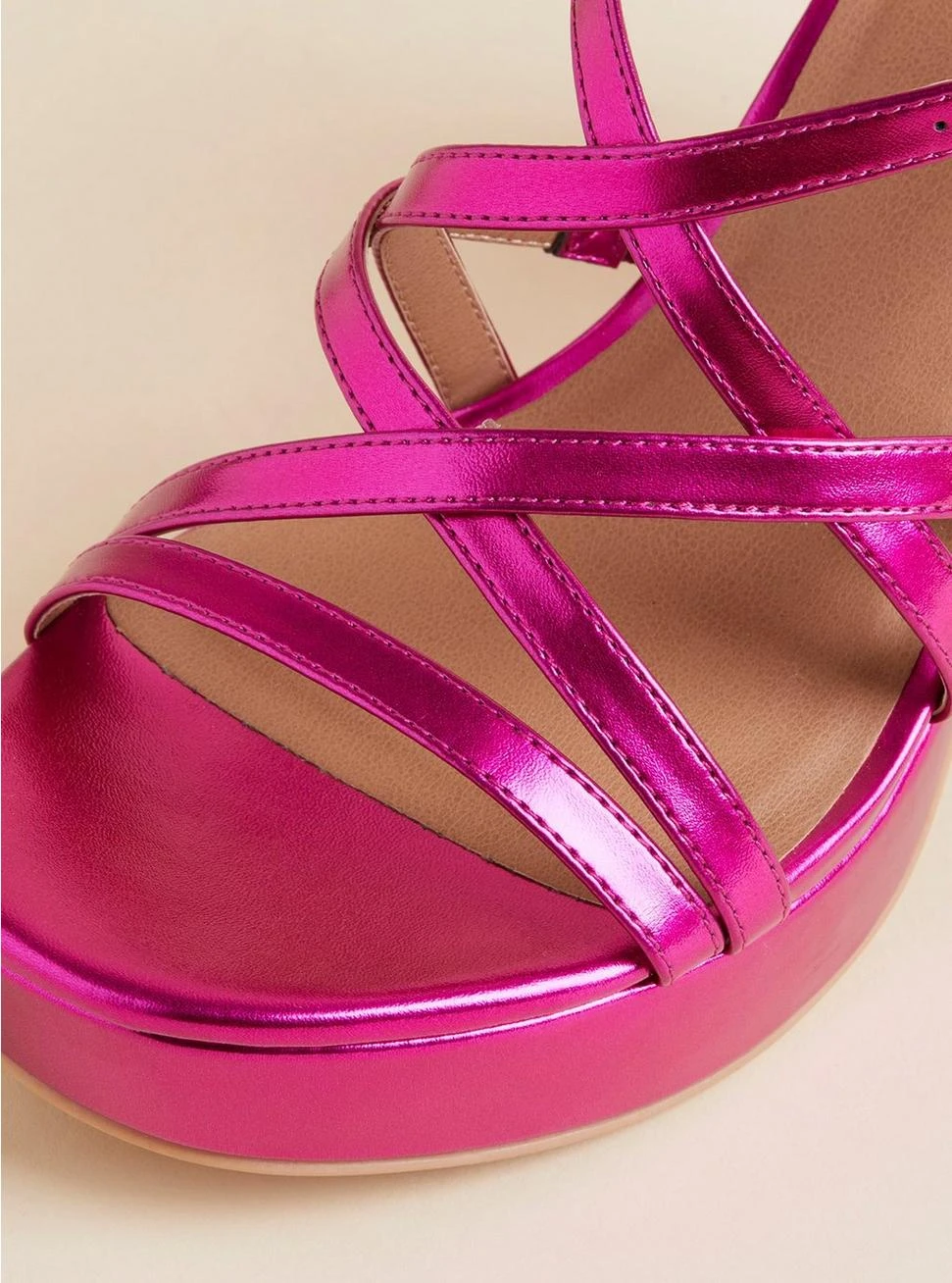 Strappy Platform Heeled Sandal (WW) 4 Strappy Platform Heeled Sandal (WW) - Image 4