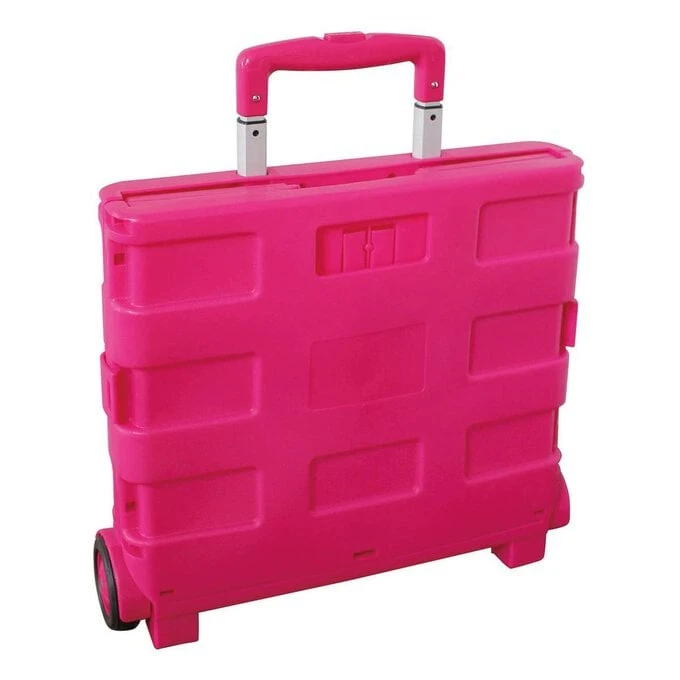Pink Foldaway Crafters Trolley 2 Pink Foldaway Crafters Trolley - Image 2