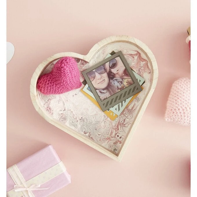 Wooden Heart Tray 20cm X 20cm X 5cm 3 Wooden Heart Tray 20cm X 20cm X 5cm - Image 3