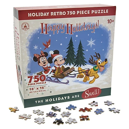 Disney Jigsaw Puzzle - Happy Holidays - Santa Mickey And Friends 1 Disney Jigsaw Puzzle - Happy Holidays - Santa Mickey And Friends