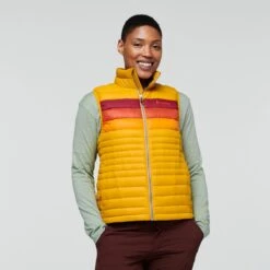 Cotopaxi Fuego Down Vest - Women's 22 Cotopaxi Fuego Down Vest - Women's -Magical Ears Collectibles Shop Cotopaxi F22 W Fuego Down Vest Amber Stripes 2542 46594.1676583212