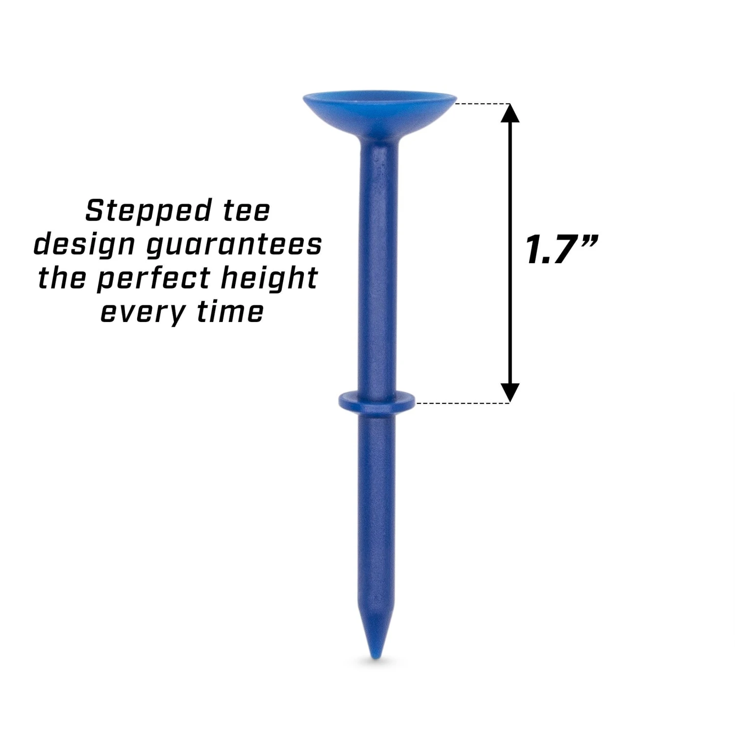 GoSports 3.25" Widemouth Stepped Plastic Golf Tees 4 GoSports 3.25" Widemouth Stepped Plastic Golf Tees - Image 4