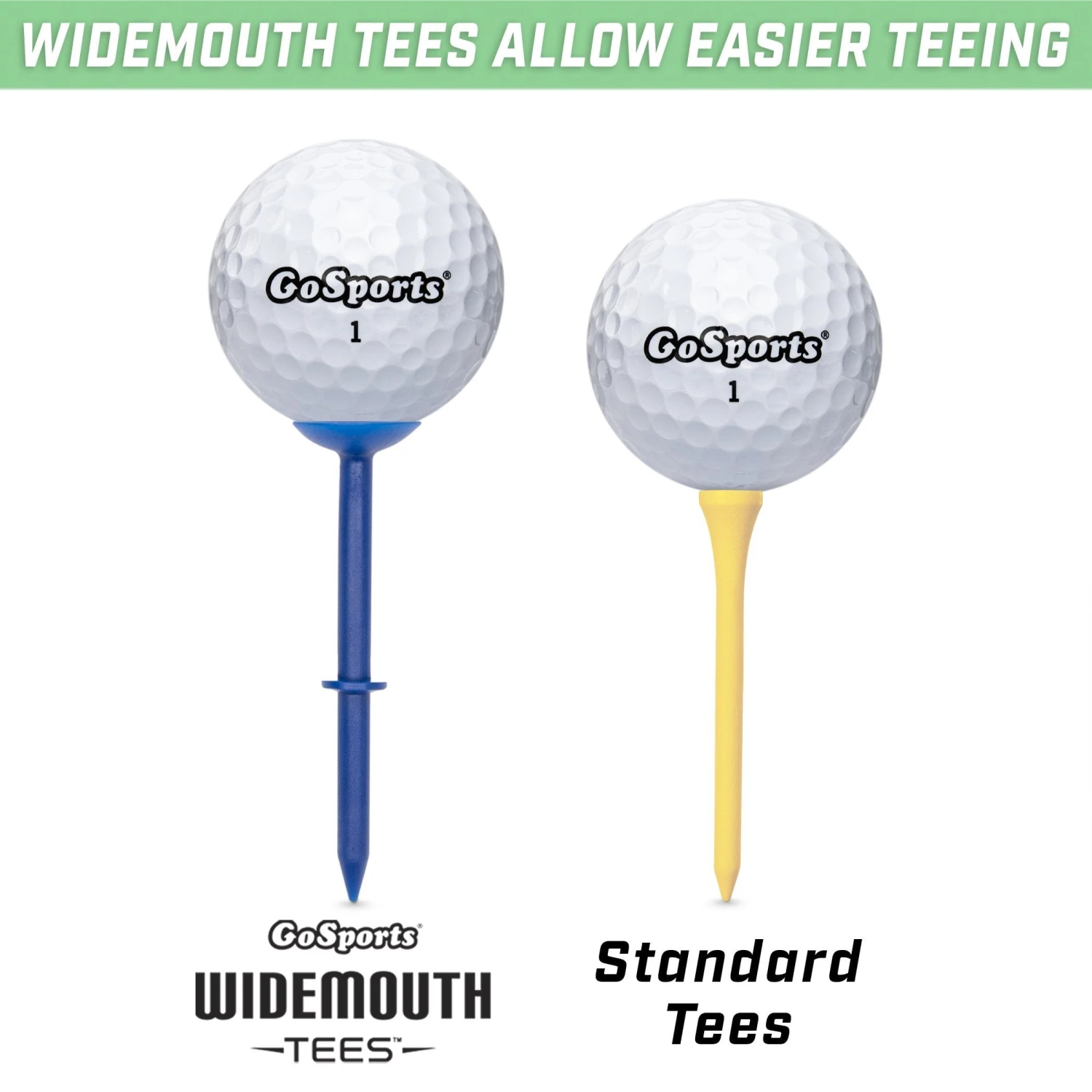 GoSports 3.25" Widemouth Stepped Plastic Golf Tees 6 GoSports 3.25" Widemouth Stepped Plastic Golf Tees - Image 6