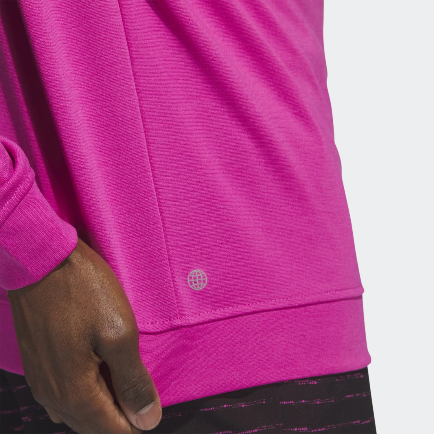 Adidas Golf Elevated 1/4 Zip Lucid Fuchsia 4 Adidas Golf Elevated 1/4 Zip Lucid Fuchsia - Image 4