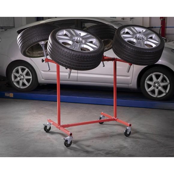 Alloy Wheel Painting/Repair Stand - 4 Wheel Capacity 4 Alloy Wheel Painting/Repair Stand - 4 Wheel Capacity - Image 4