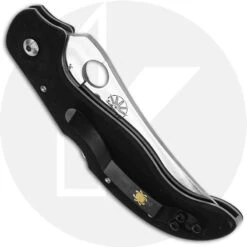 Spyderco Persian Folder 2 C83GP2 - VG-10 Upswept Blade - Black G10 - Discontinued Item - Serial Numbered - BNIB -Magical Ears Collectibles Shop SP C83GP2 CLOSED BACK