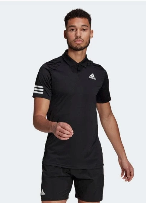 Men's Adidas Club Tennis 3-Stripes Polo Shirt 1 Men's Adidas Club Tennis 3-Stripes Polo Shirt