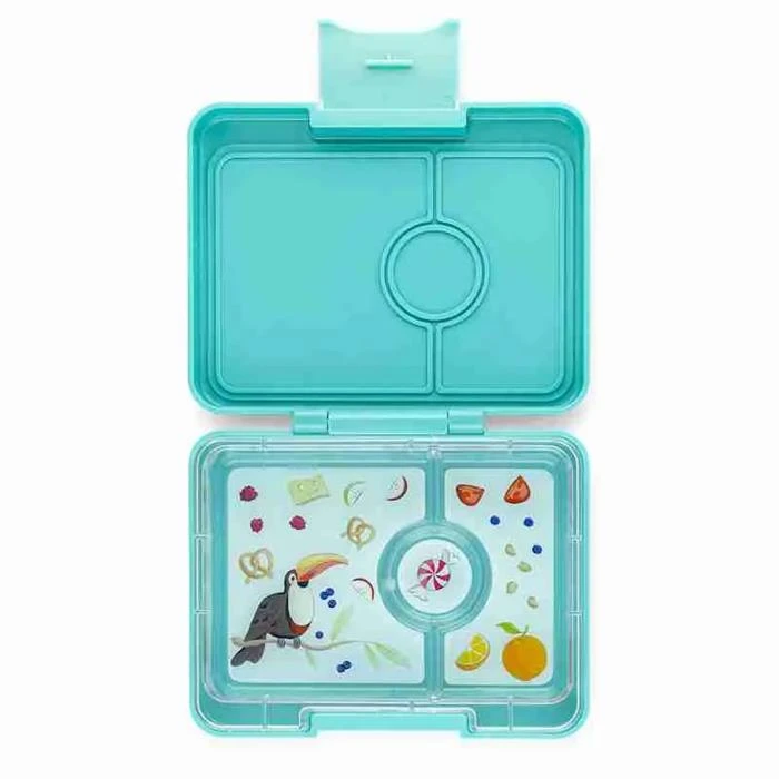 Yumbox Snack Box Misty Aqua Toucan 1 Yumbox Snack Box Misty Aqua Toucan