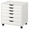 ALEX Drawer Unit On Casters - White 26 3/8x26 "