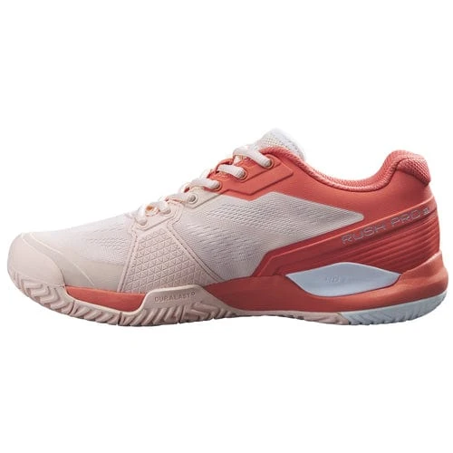 Women's Wilson Rush Pro 3.5 Tennis Shoe - Peach 1 Women's Wilson Rush Pro 3.5 Tennis Shoe - Peach
