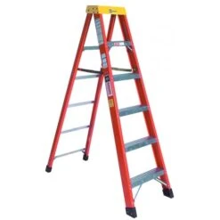 Bauer 10' Fiberglass Stepladder Type IA 300 Lb. Rated 30410
