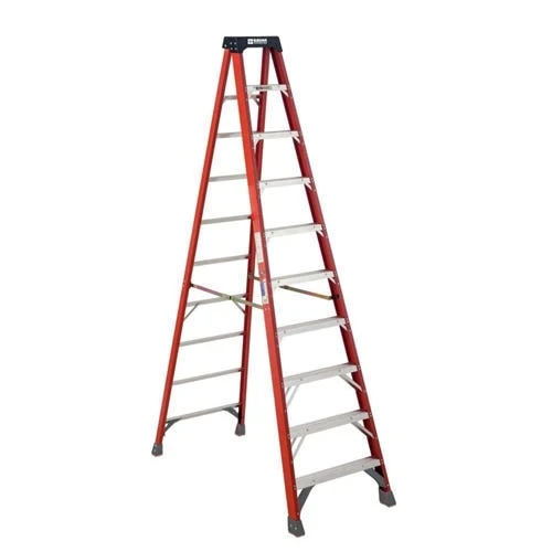 Bauer 12' Fiberglass Stepladder Type IA 300 Lb. Rated 30412 1 Bauer 12' Fiberglass Stepladder Type IA 300 Lb. Rated 30412