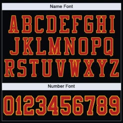 Custom Black Scarlet-Gold Mesh Authentic Football Jersey 9 Custom Black Scarlet-Gold Mesh Authentic Football Jersey -Magical Ears Collectibles Shop black 0015 4