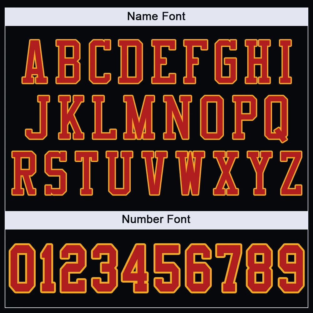 Custom Black Scarlet-Gold Mesh Authentic Football Jersey 5 Custom Black Scarlet-Gold Mesh Authentic Football Jersey - Image 5