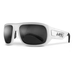 Lift White Bold Safety Glasses With Smoke Lens EBD-10WST