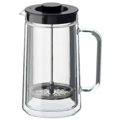 EGENTLIG French Press Coffee Maker - Double-walled/clear Glass 30 Oz