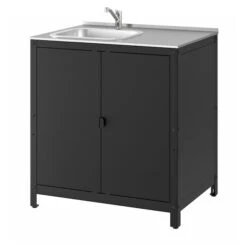 GRILLSKÄR Kitchen Sink Unit/cabinet, Outdoor - Stainless Steel 33 7/8x24 "