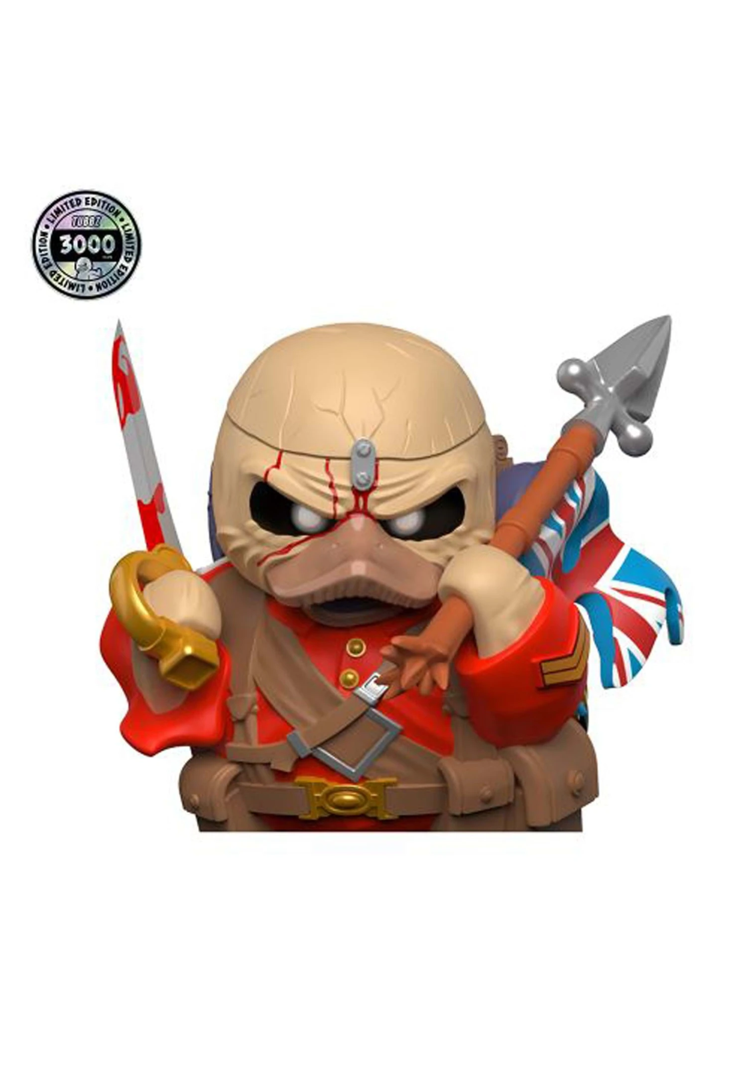 Iron Maiden Eddie The Trooper TUBBZ Collectible Cosplaying Duck 2 Iron Maiden Eddie The Trooper TUBBZ Collectible Cosplaying Duck - Image 2