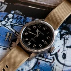 Khaki Tan Top / Black Bottom | Elite Silicone -Magical Ears Collectibles Shop khaki tan top black bottom elite silicone elite silicone barton watch bands 468264