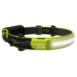 Liteband 1000 Lumen Wide-Beam LED Pro Series Hi-Vis Yellow Rechargeable Headlamp LBP1000-L34HV