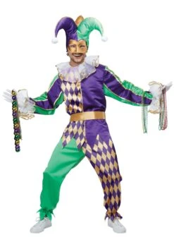 Mardi Gras Jester Men's Costume