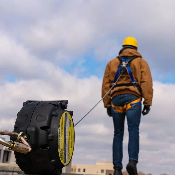 Werner Max Patrol 30' Cable Self-Retracting Galvanized Steel Leading Edge Capability Lifeline W/ Swivel Snap R410030LE 3 Werner Max Patrol 30' Cable Self-Retracting Galvanized Steel Leading Edge Capability Lifeline W/ Swivel Snap R410030LE - Image 3