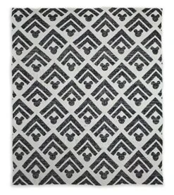Disney Throw Blanket - Mickey Mouse Icon Geometric - Knit
