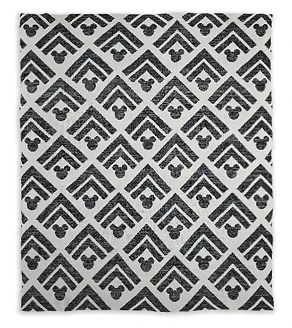 Disney Throw Blanket - Mickey Mouse Icon Geometric - Knit 1 Disney Throw Blanket - Mickey Mouse Icon Geometric - Knit