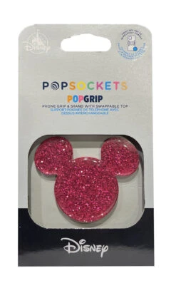 Disney PopSockets - Mickey Mouse Icon - Bright Sparkle Pink
