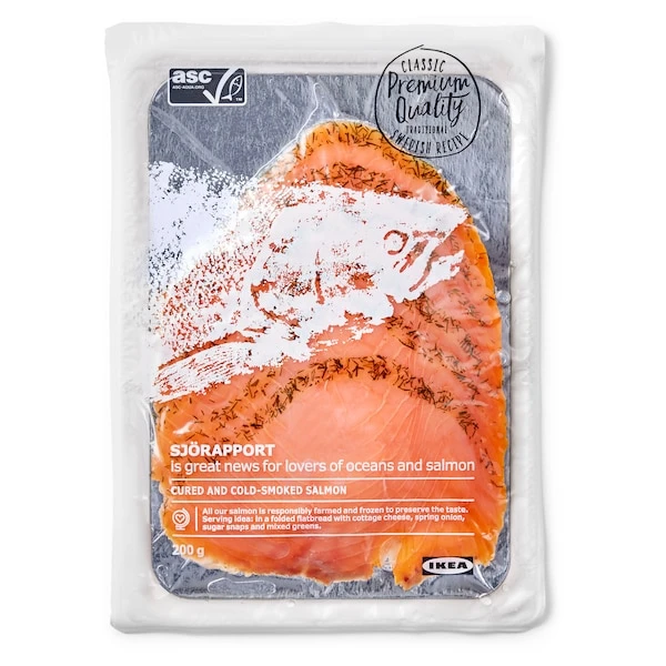 SJÖRAPPORT Cured Cold Smoked Salmon - ASC Certified/frozen 1 SJÖRAPPORT Cured Cold Smoked Salmon - ASC Certified/frozen